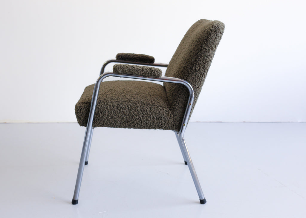 Bauhaus Chair in Woolly Hertex Upholstery
