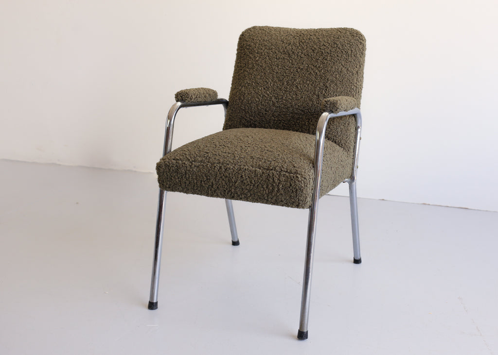 Bauhaus Chair in Woolly Hertex Upholstery