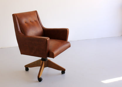 Vintage Office Chair in Leather