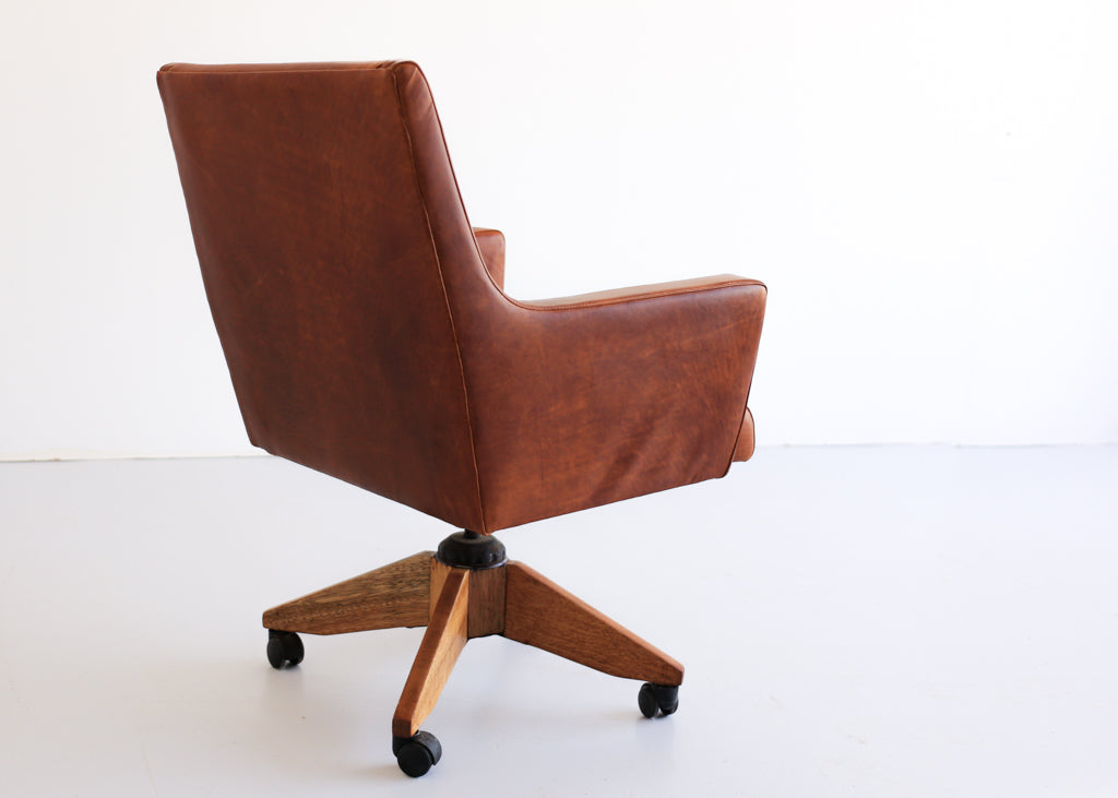 Vintage Office Chair in Leather