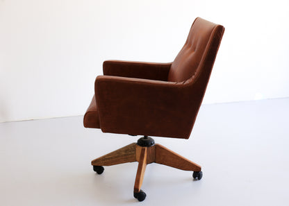 Vintage Office Chair in Leather