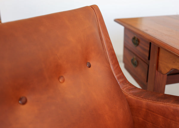 Vintage Office Chair in Leather