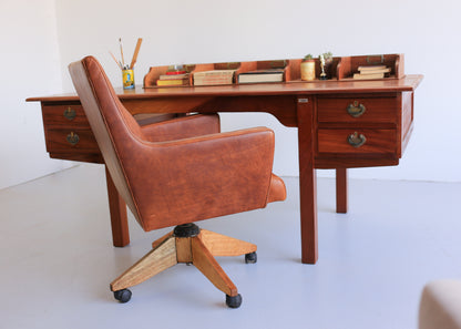 Vintage Office Chair in Leather