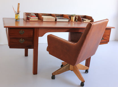 Vintage Office Chair in Leather